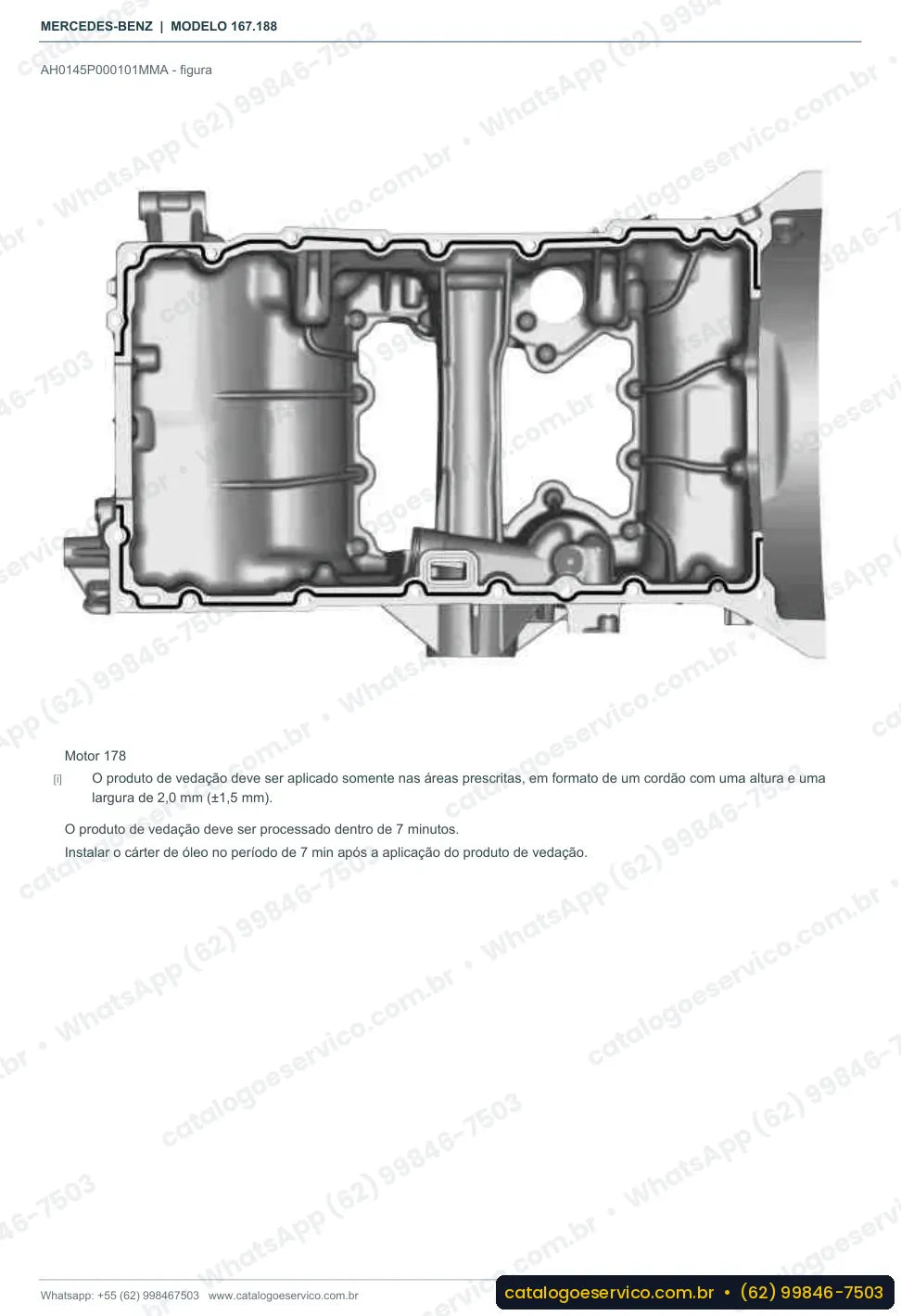 Página de procedimento do manual de oficina Mercedes-Benz GLE 63 AMG (W167)