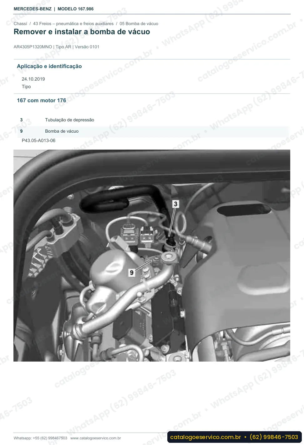 Página de procedimento do manual de oficina Mercedes-Benz GLS 580 4MATIC (X167)
