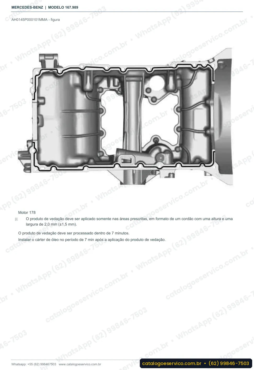 Página de procedimento do manual de oficina Mercedes-Benz GLS 63 AMG 4MATIC+ (X167)