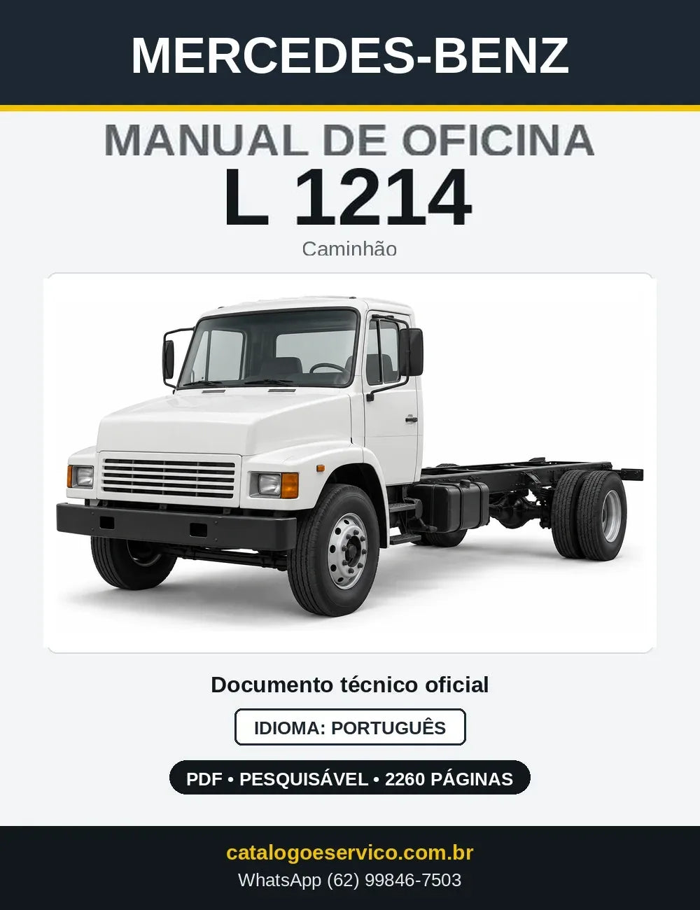 Capa do manual de oficina Mercedes-Benz L 1214