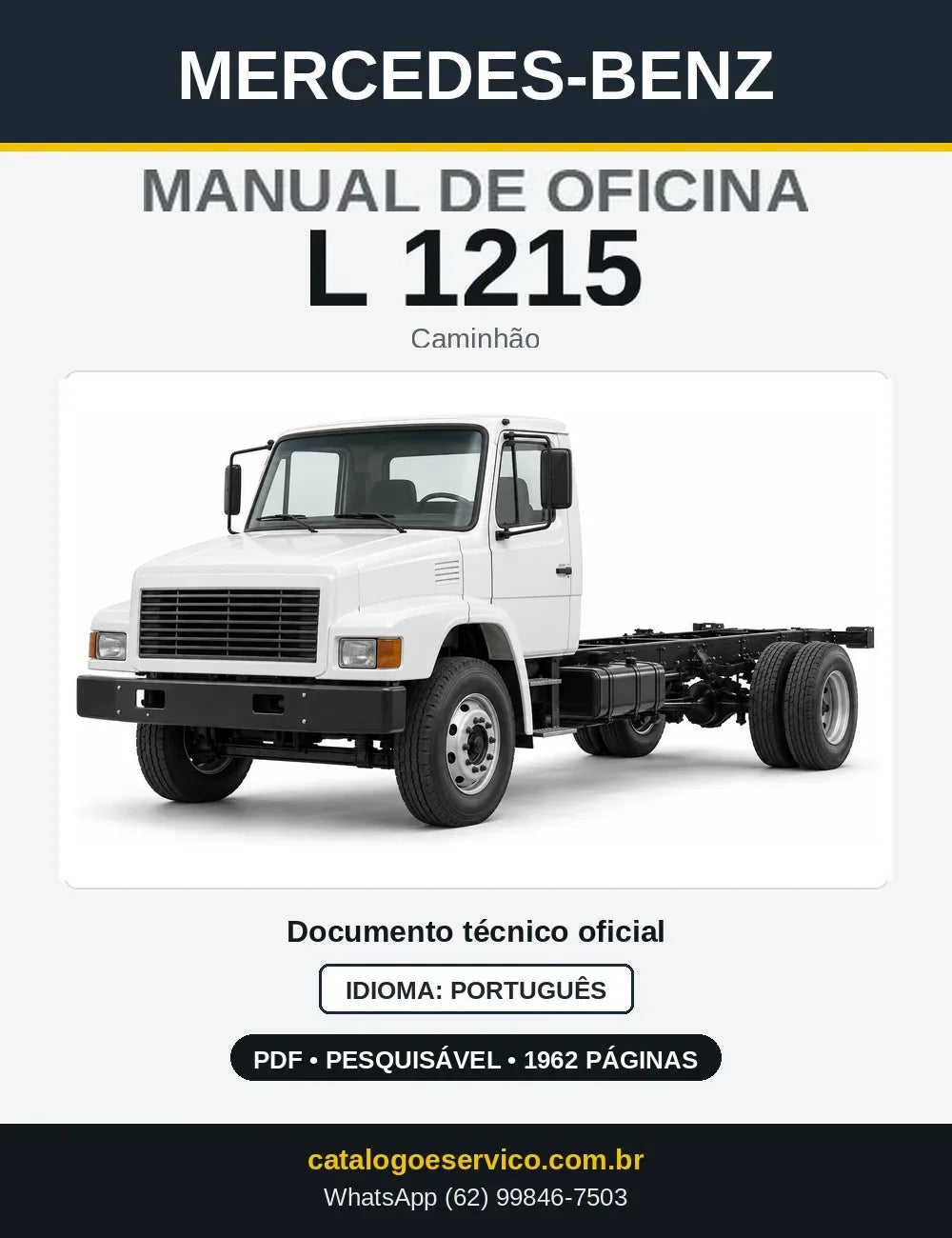 Capa do manual de oficina Mercedes-Benz L 1215