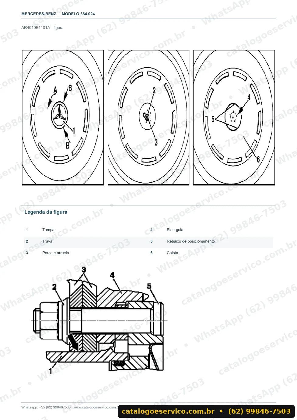 Página de procedimento do manual de oficina Mercedes-Benz L 1418 E