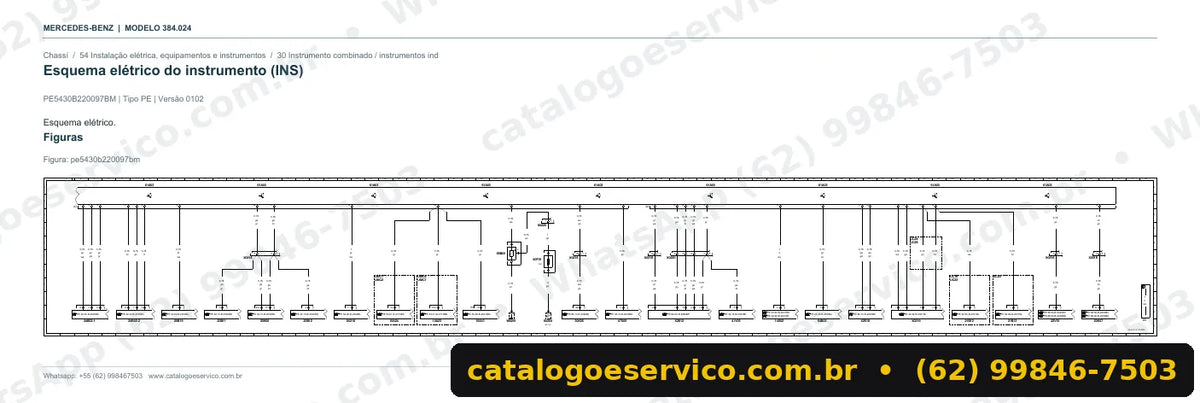 Página de esquema elétrico do manual Mercedes-Benz L 1418 E