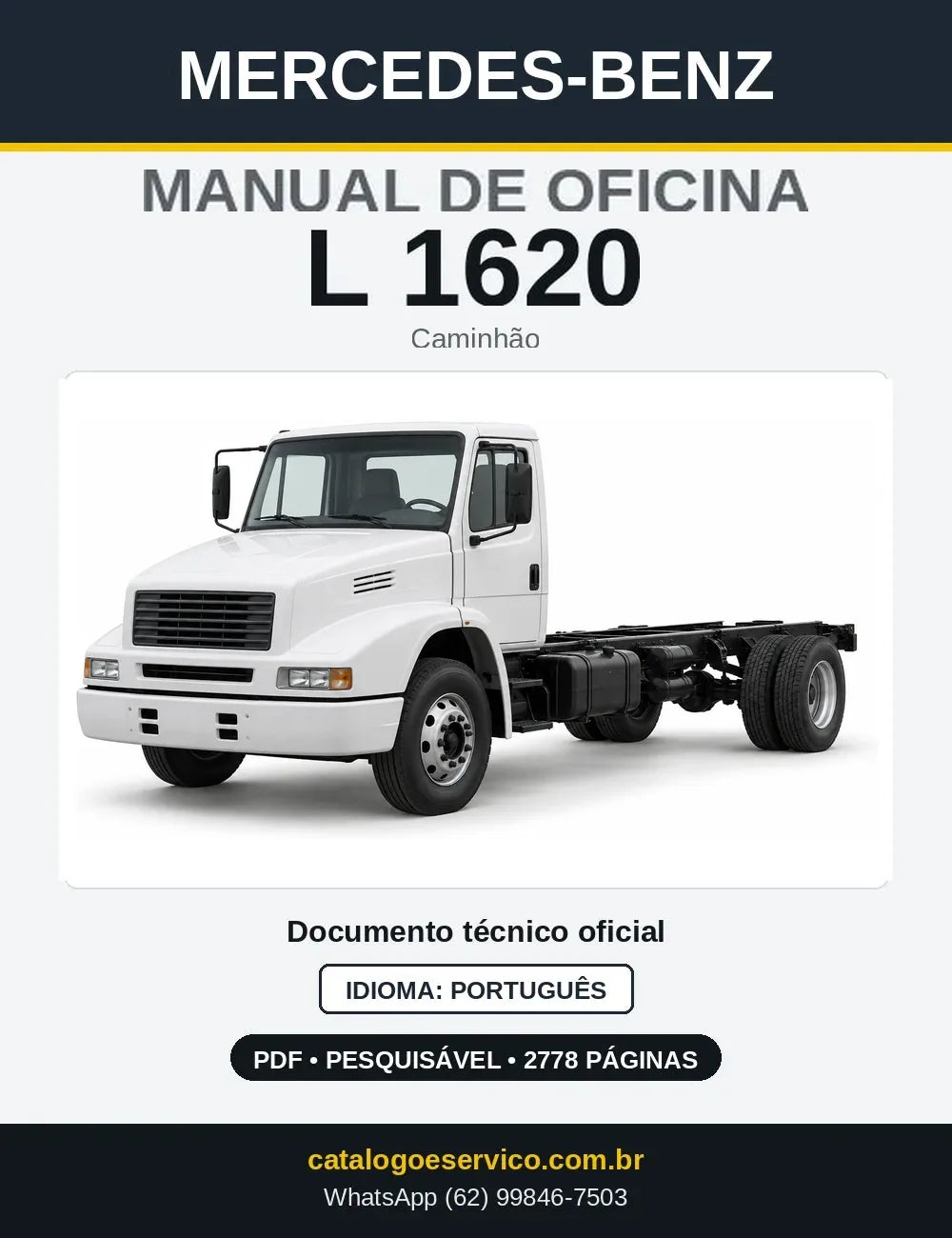 Capa do manual de oficina Mercedes-Benz L 1620