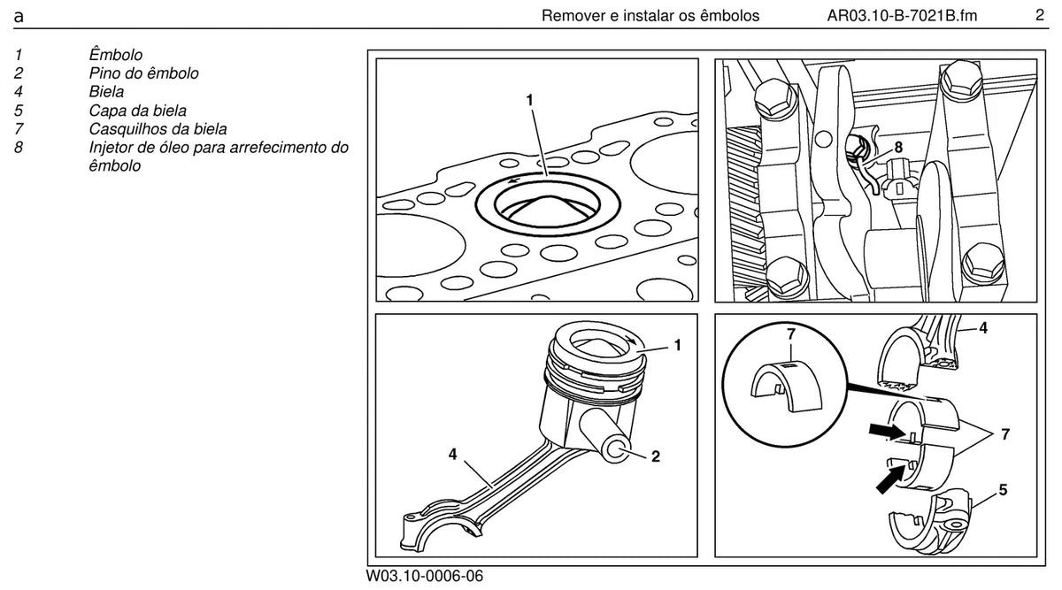 Página do manual de oficina Mercedes-Benz L 1622 (3 versões)