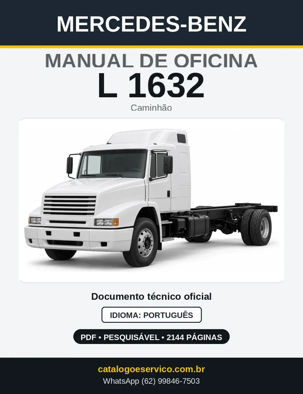 Capa do manual de oficina Mercedes-Benz L 1632