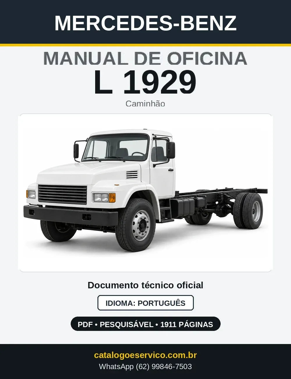 Capa do manual de oficina Mercedes-Benz L 1929