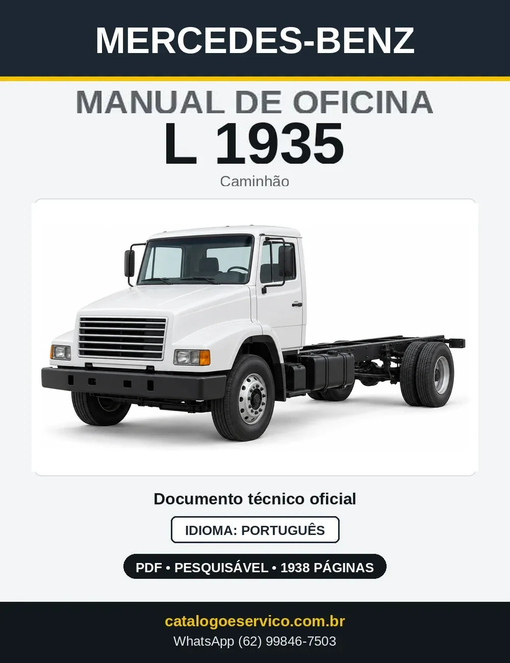 Capa do manual de oficina Mercedes-Benz L 1935