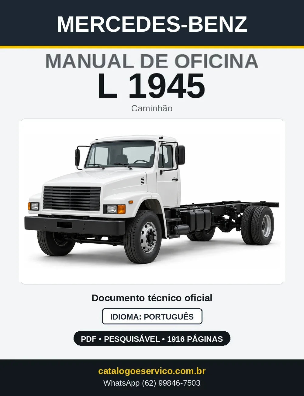 Capa do manual de oficina Mercedes-Benz L 1945