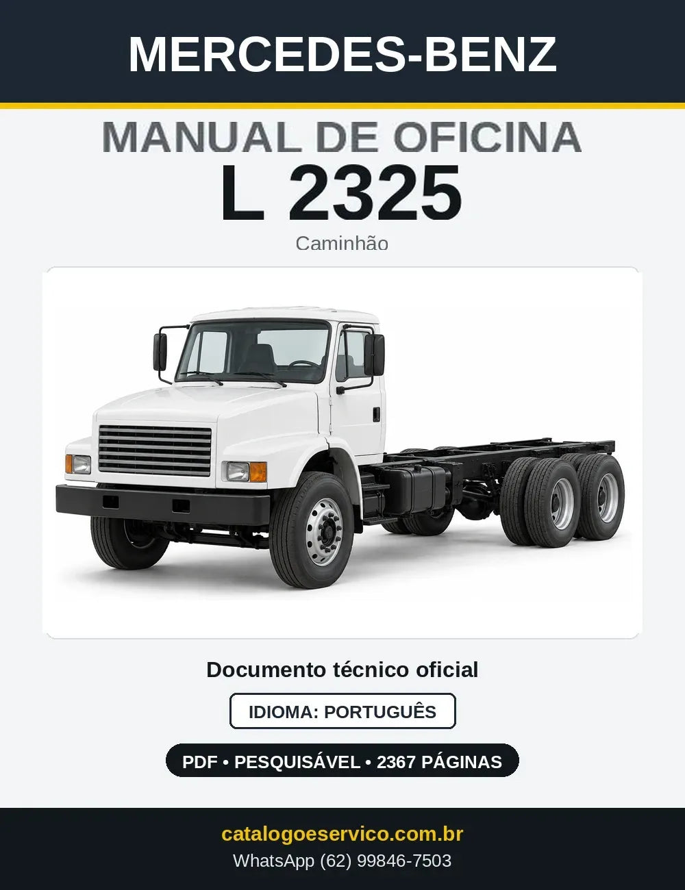 Capa do manual de oficina Mercedes-Benz L 2325