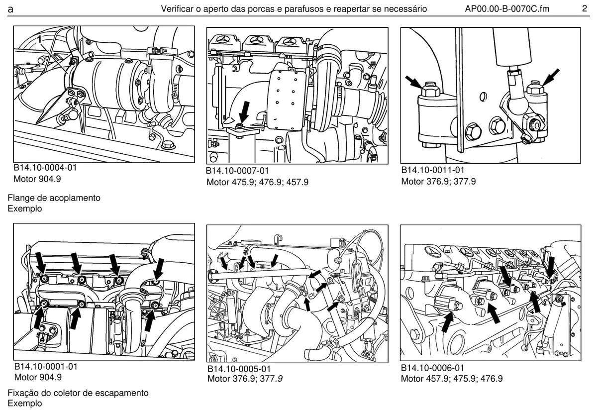 Página do manual de oficina Mercedes-Benz L 2638