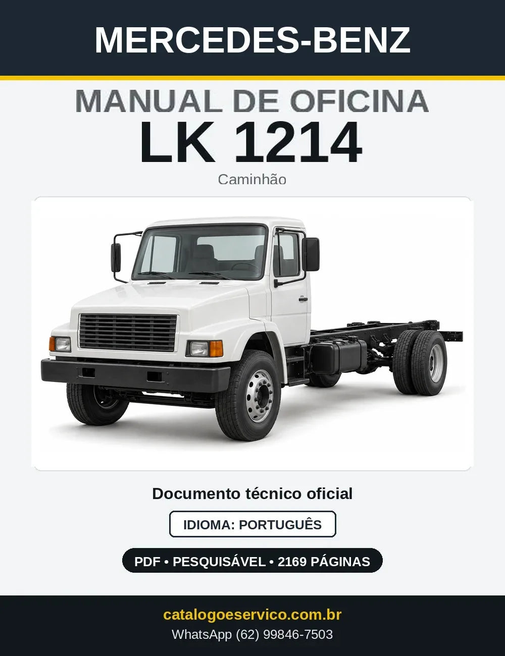 Capa do manual de oficina Mercedes-Benz LK 1214