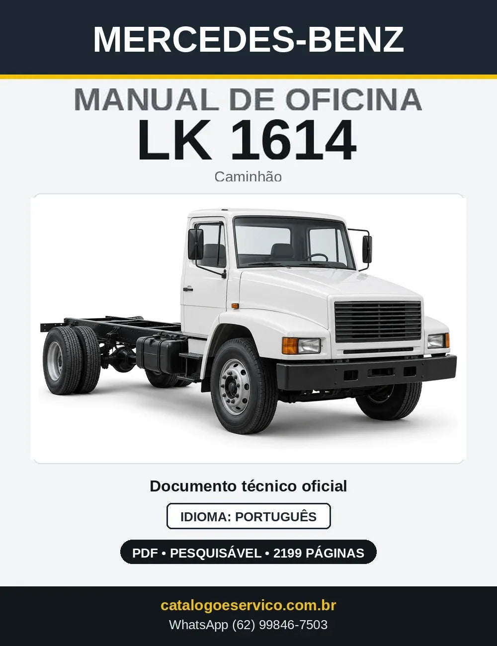 Capa do manual de oficina Mercedes-Benz LK 1614