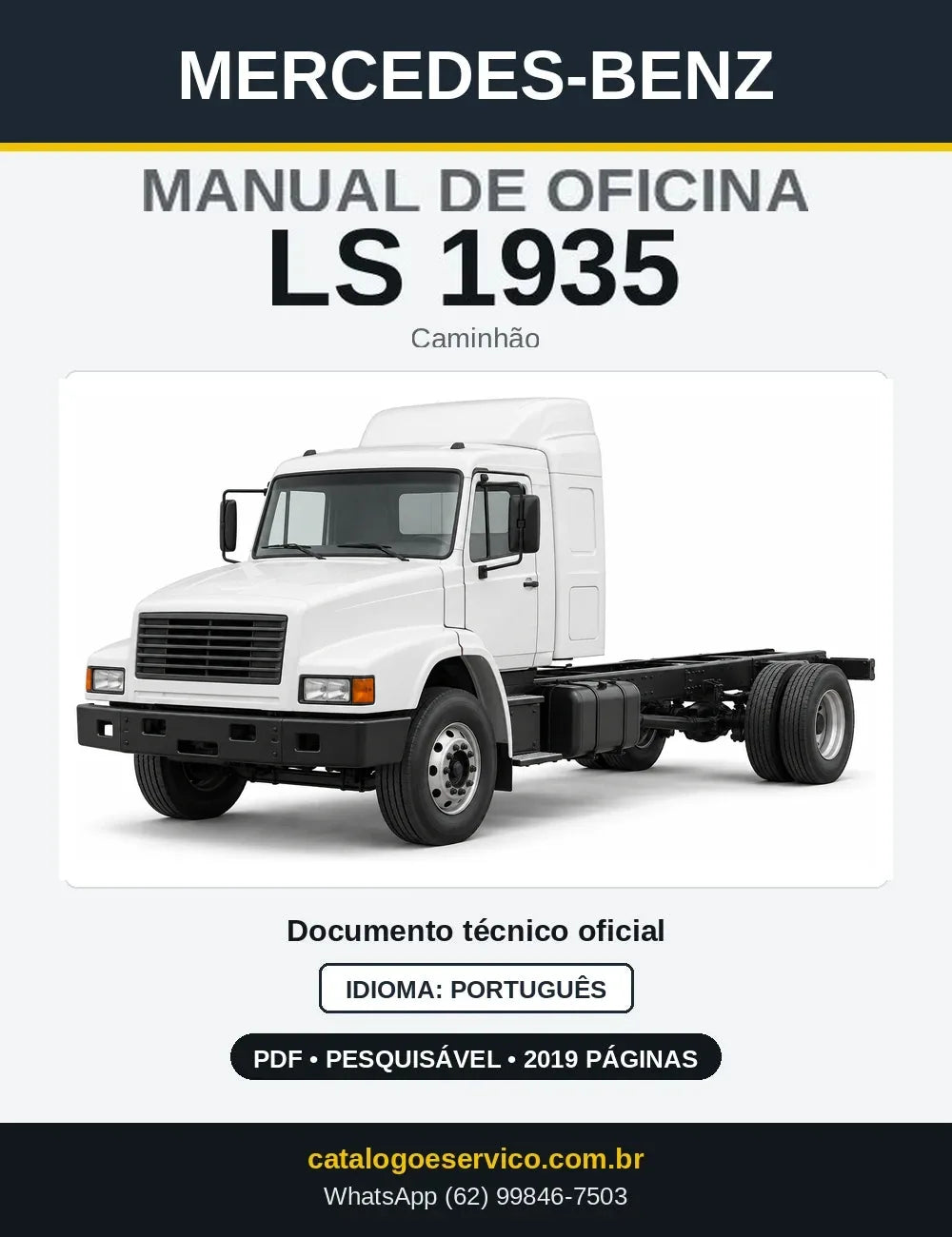 Capa do manual de oficina Mercedes-Benz LS 1935