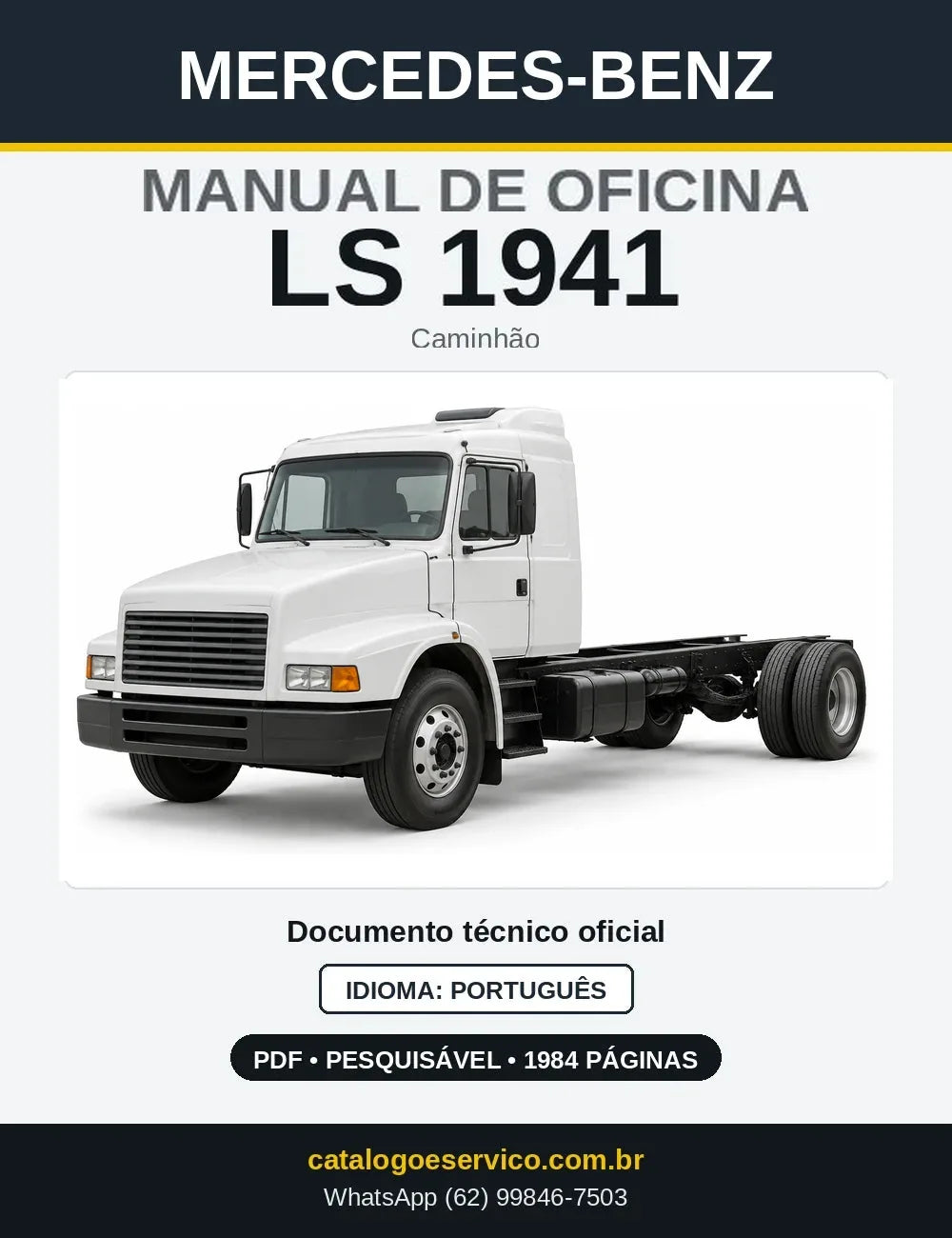 Capa do manual de oficina Mercedes-Benz LS 1941