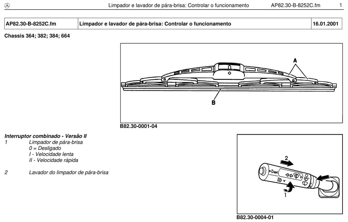 Página do manual de oficina Mercedes-Benz O 500 R 1830