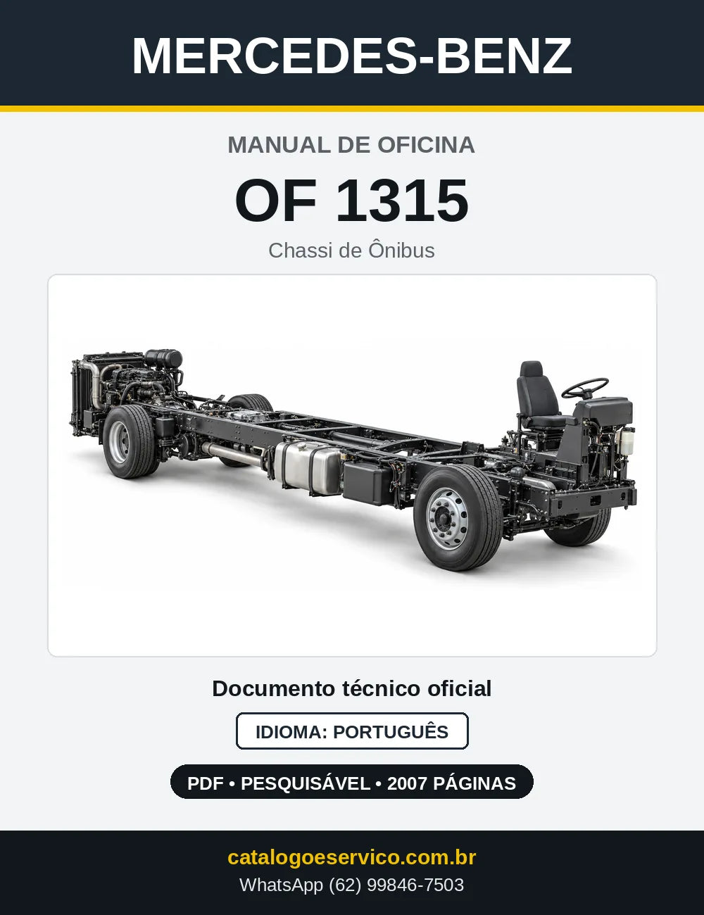 Capa do manual de oficina Mercedes-Benz OF 1315