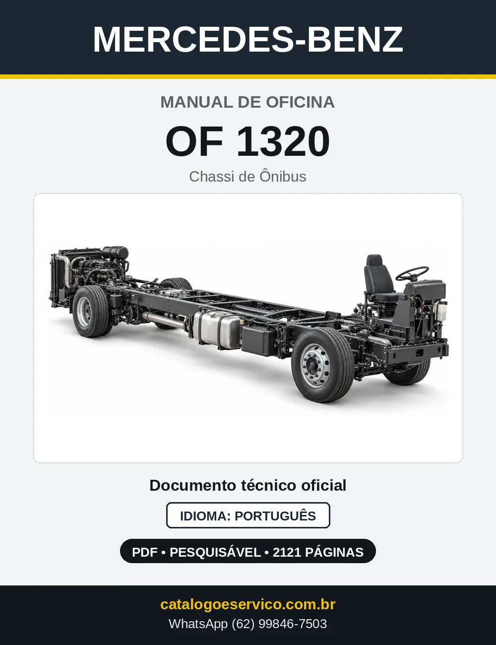 Capa do manual de oficina Mercedes-Benz OF 1320