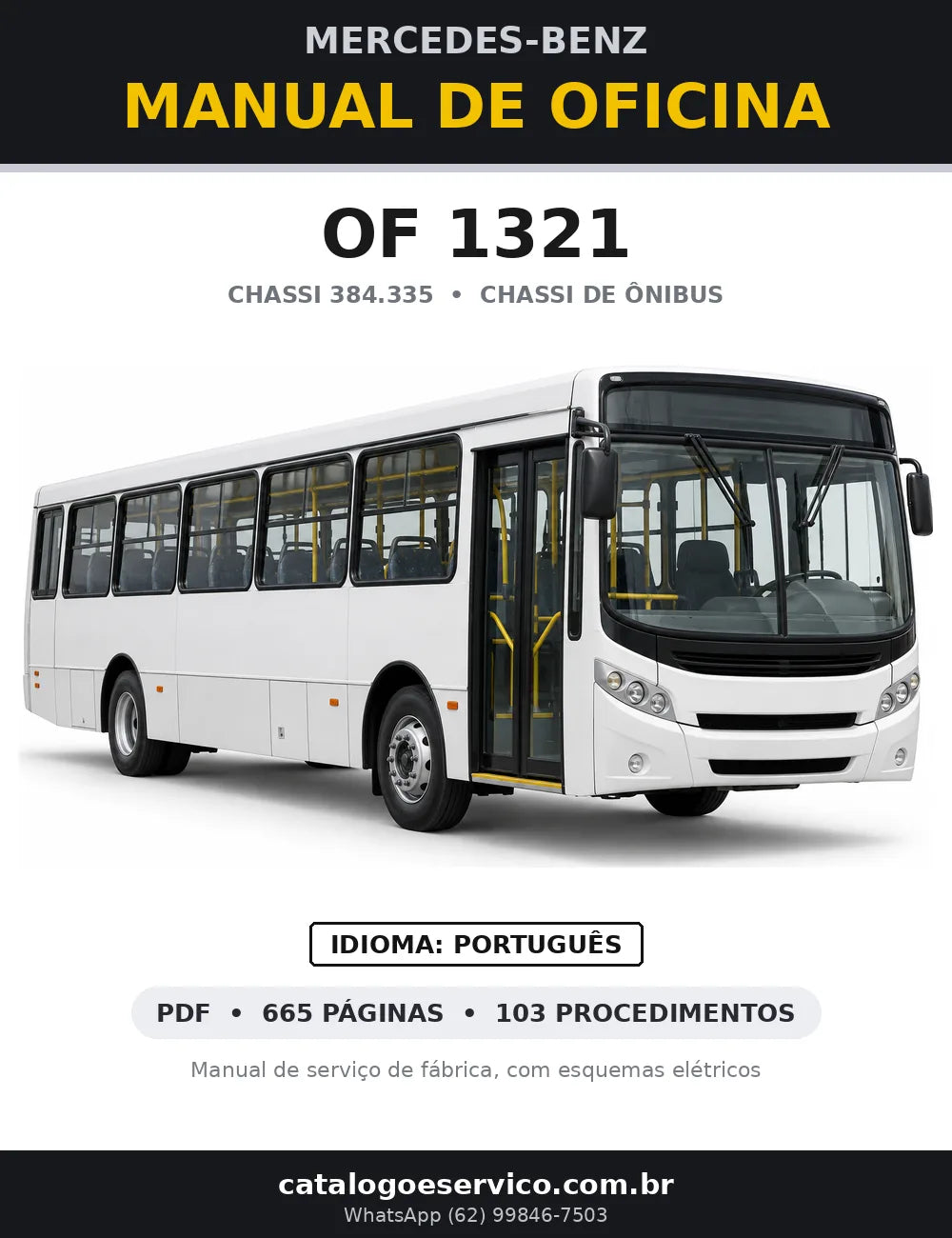 Capa do manual de oficina Mercedes-Benz OF 1321