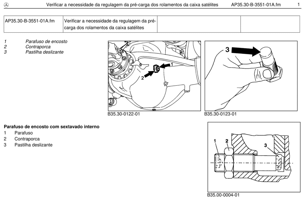 Página do manual de oficina Mercedes-Benz OH 1420