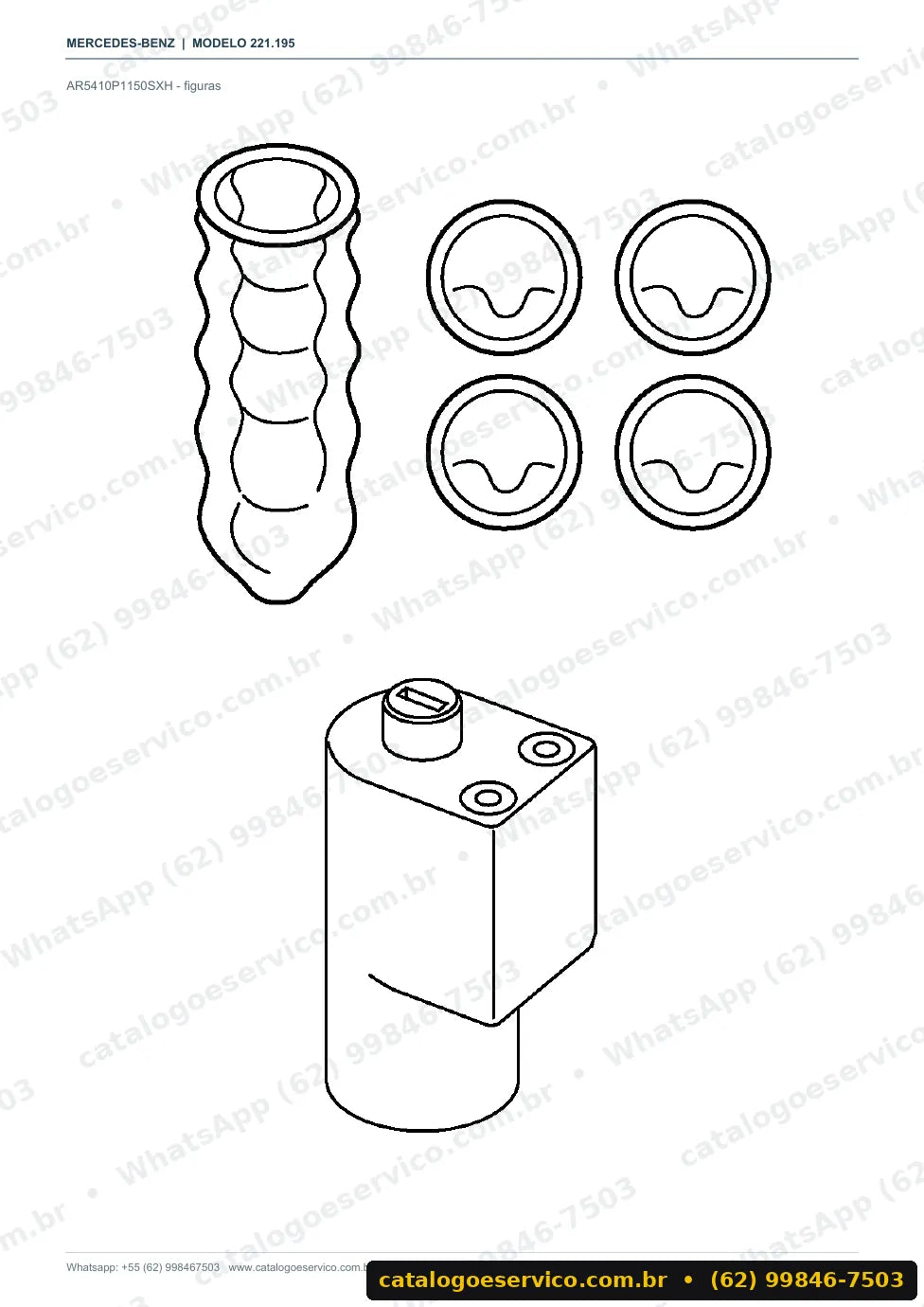Página de procedimento do manual de oficina Mercedes-Benz S 400 (W221)