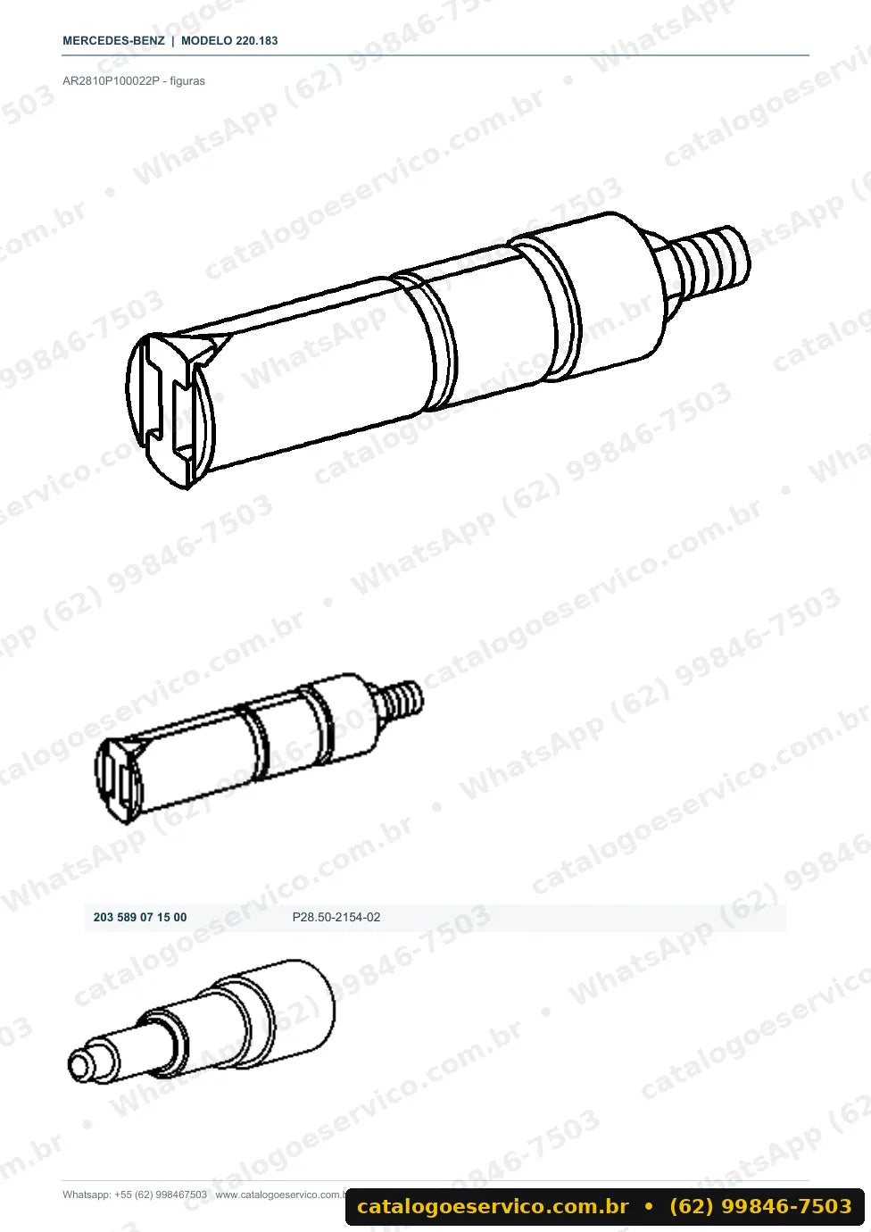 Página de procedimento do manual de oficina Mercedes-Benz S 430 (W220)