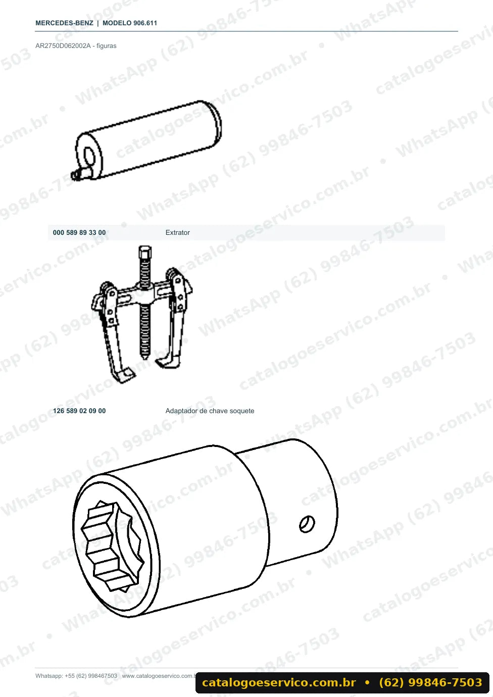 Página de procedimento do manual de oficina Mercedes-Benz Sprinter 218 CDI (906.611)