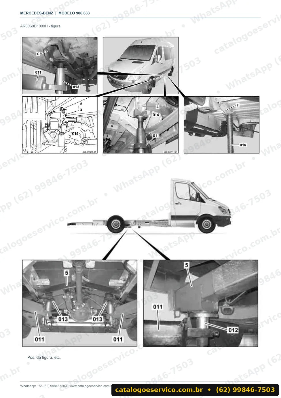 Página de procedimento do manual de oficina Mercedes-Benz Sprinter 316 (906.633)