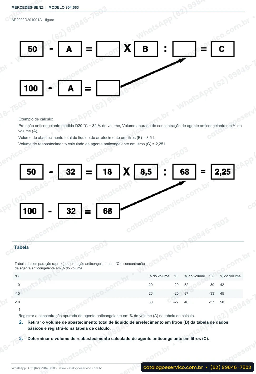 Página de procedimento do manual de oficina Mercedes-Benz Sprinter 413 CDI
