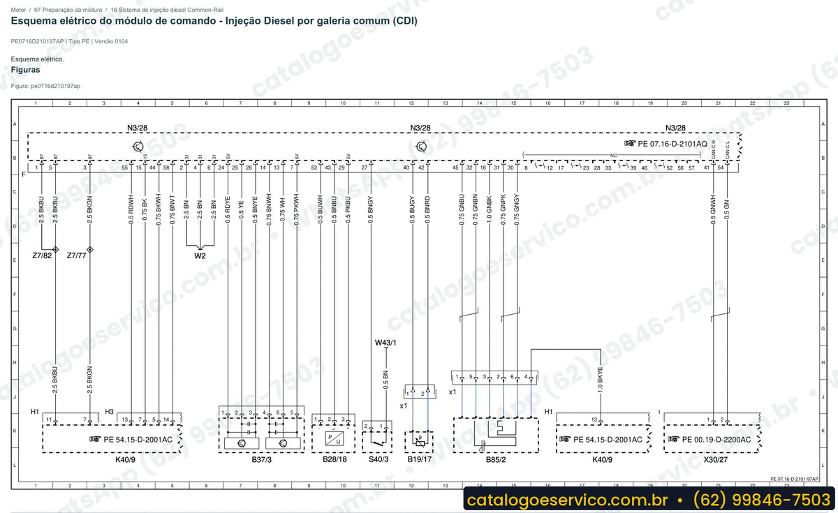 Página de esquema elétrico do Mercedes-Benz Sprinter 515 CDI (900.657)
