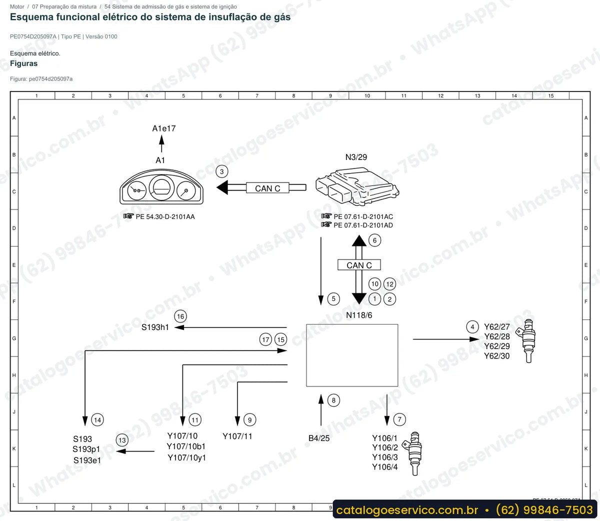 Página de esquema elétrico do Mercedes-Benz Sprinter 515 CDI (906.655)