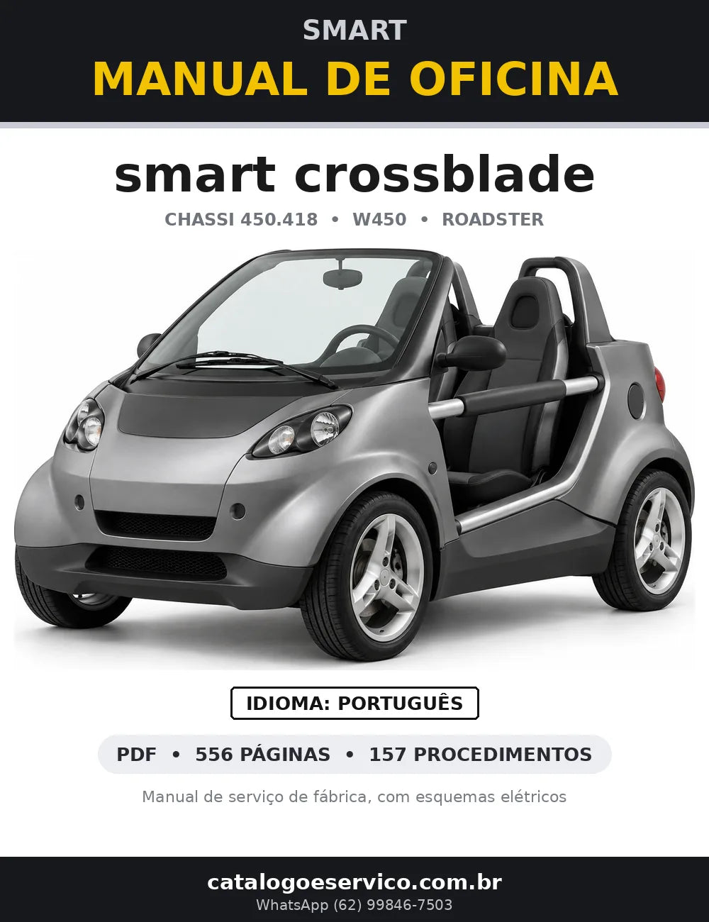 Capa do manual de oficina smart crossblade (W450)