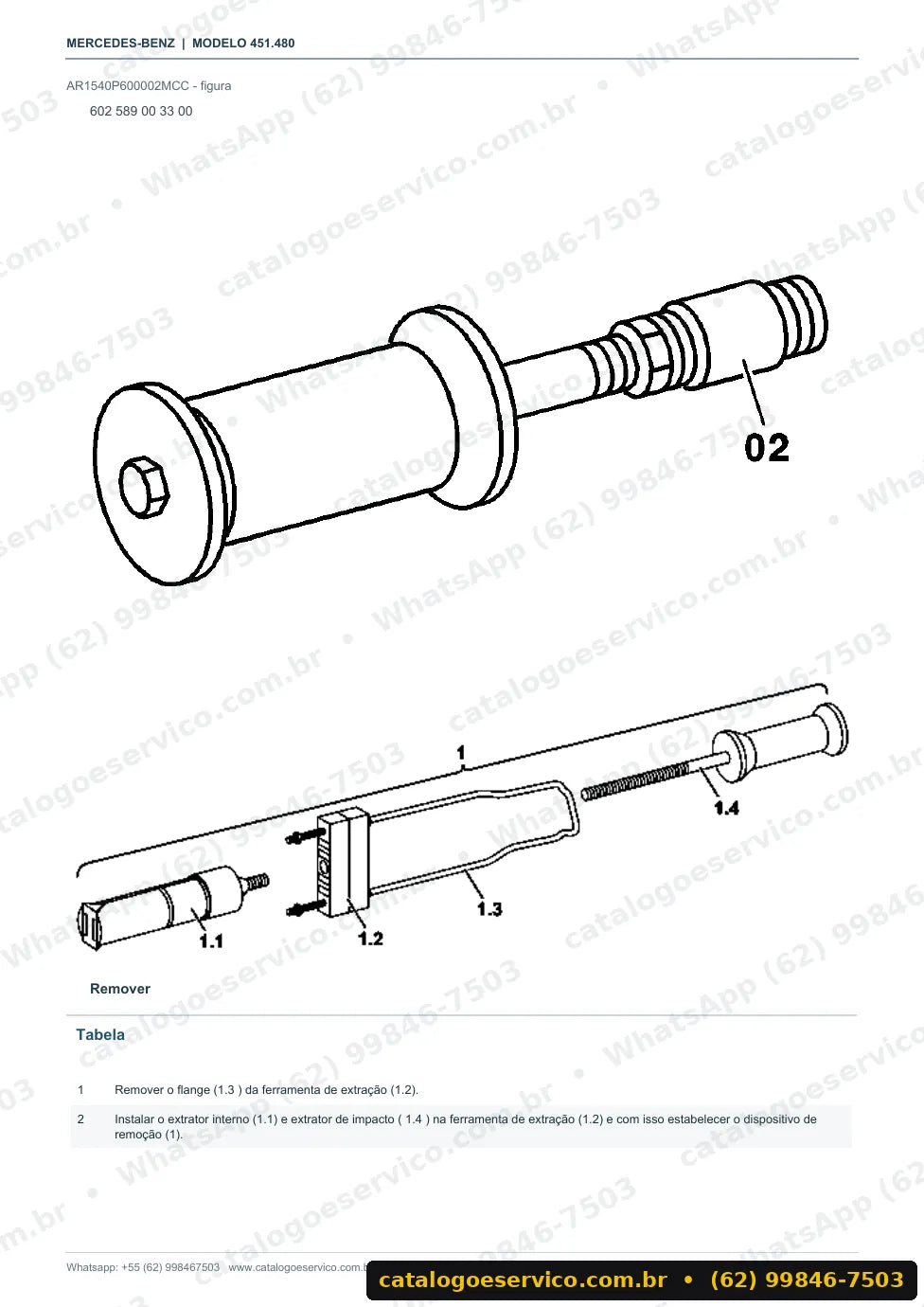 Página de procedimento do manual de oficina smart smart fortwo cabrio (W451)