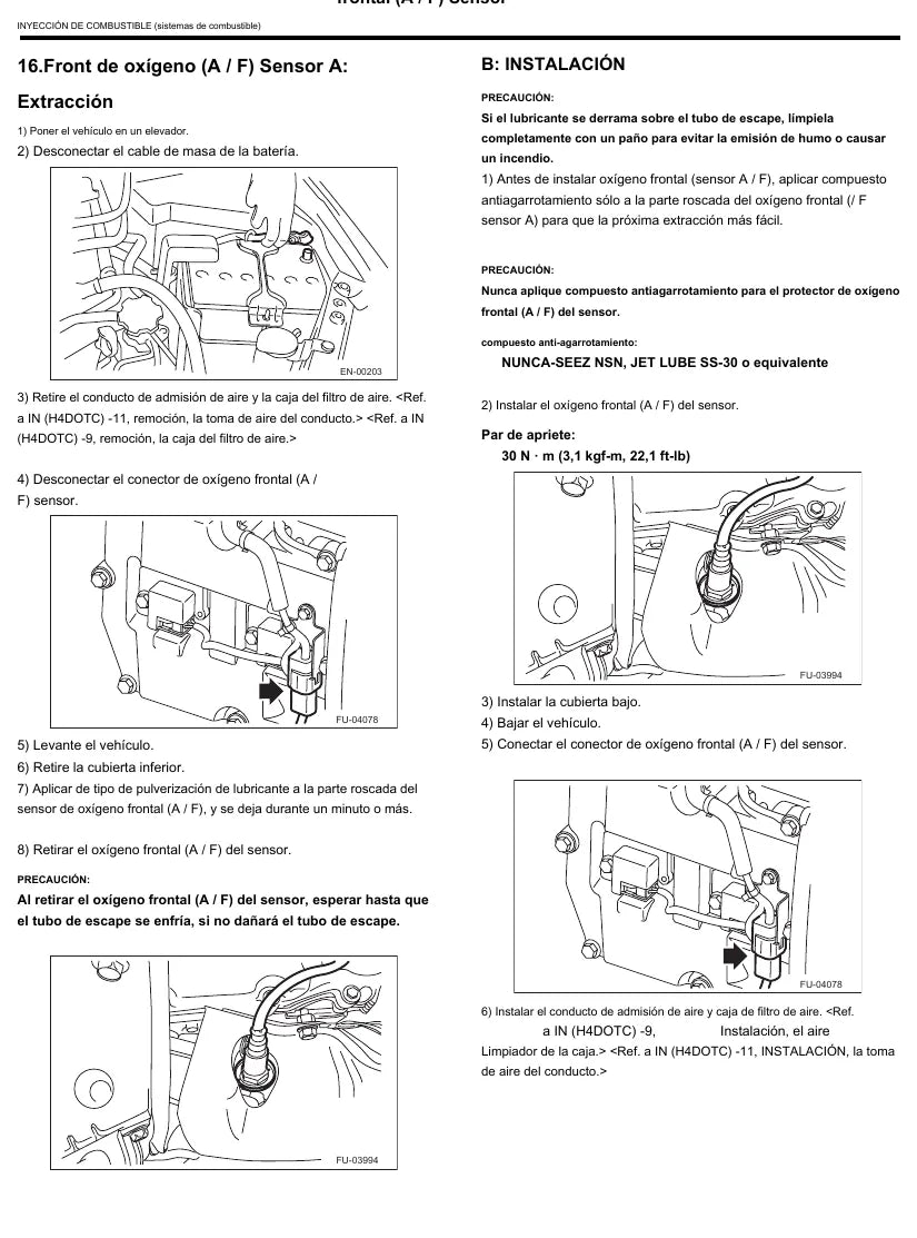 Manual de Oficina Subaru Impreza e WRX 2007-2014 — página interna com diagrama técnico