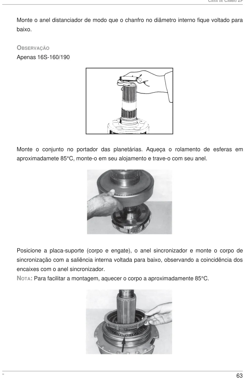 Manual de Oficina ZF Caixa de Câmbio 16 S 130 GP Ecosplit – 16 Marchas Sincronizadas — página 4 do documento