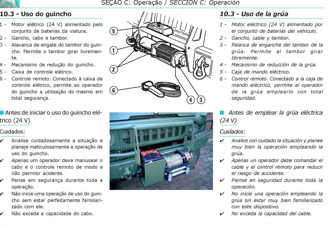 Manual de Operação Agrale Marruá AM 20 CR/AMB/CC - Cargo VTNE 3/4 ton 4x4 - Veículo 4x4 Militar - página 2
