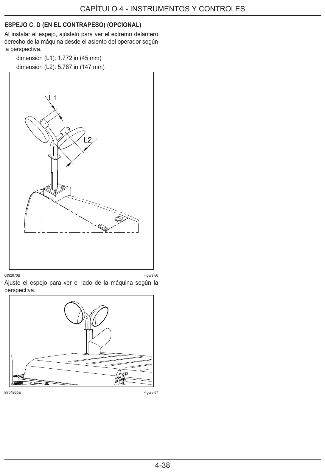 Página ilustrada do Manual do Operador Link-Belt 210X3E com as posições numeradas