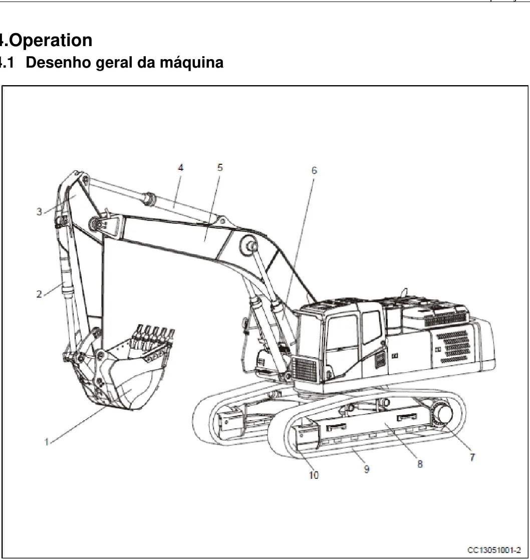 Manual de Operação e Manutenção SANY SY500H — página ilustrada 1