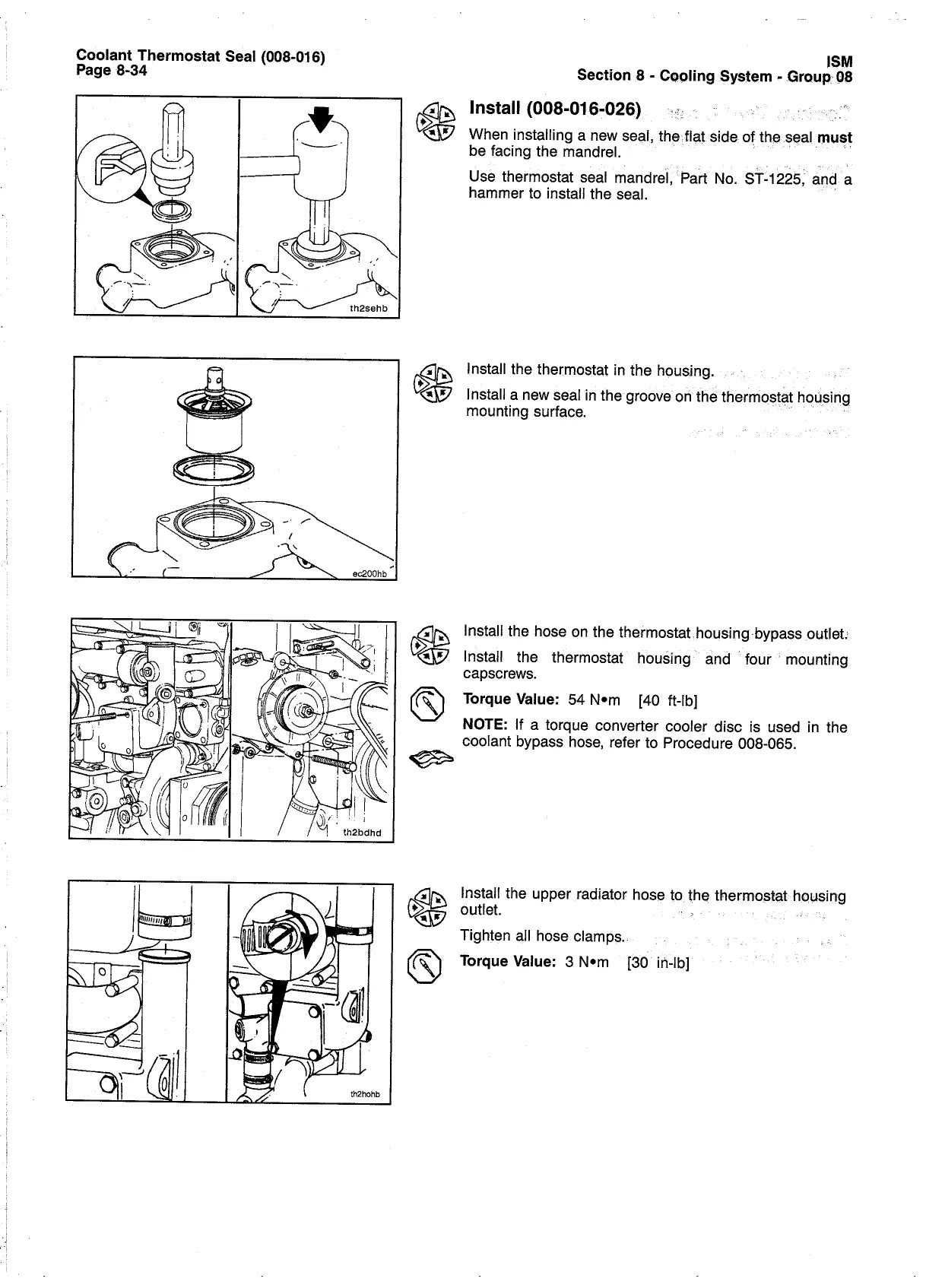 Página ilustrada do Manual de Reparação Cummins ISM / QSM11 com as posições numeradas