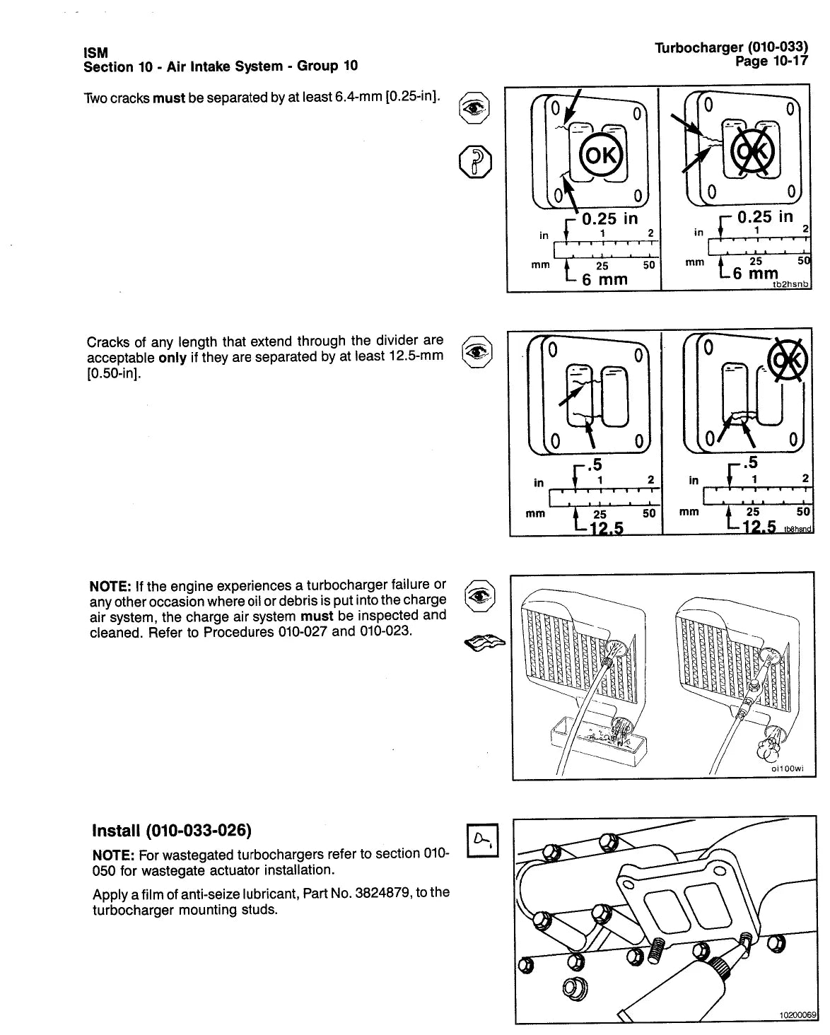 Página interna do Manual de Reparação Cummins ISM / QSM11 — Motor diesel