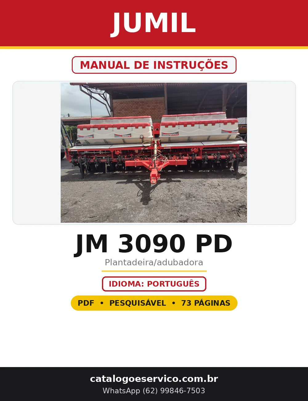 Capa do Manual de Instruções Jumil JM 3090 PD em PDF com 73 páginas