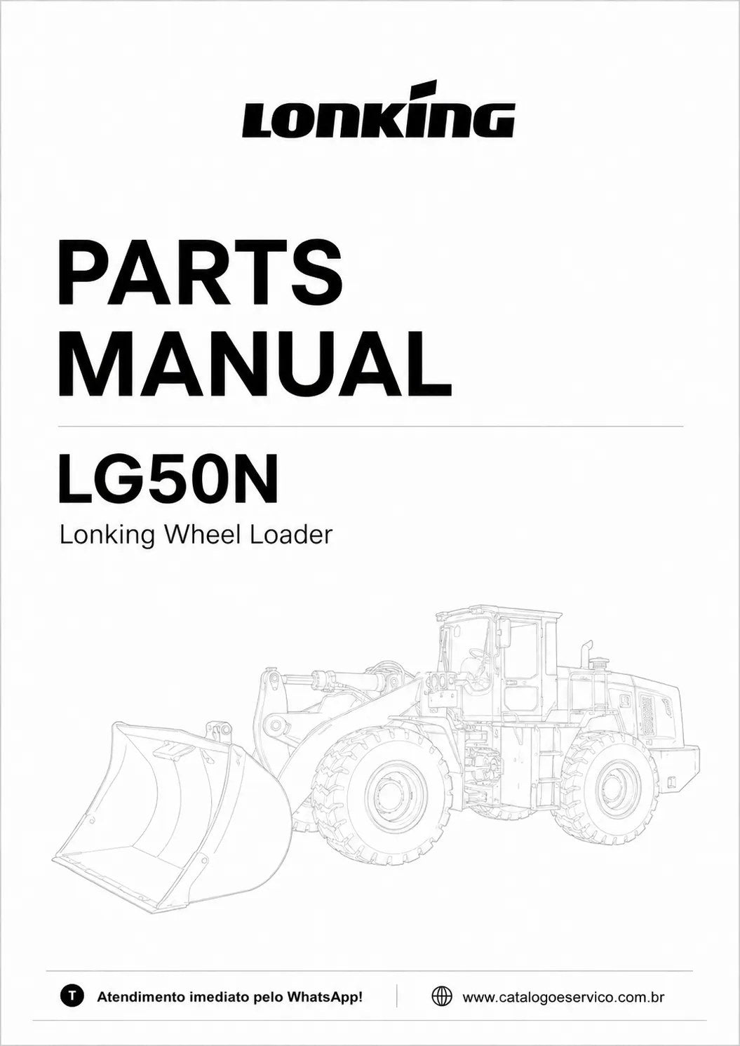 Manual de Peças LG50N Lonking Pá Carregadeira