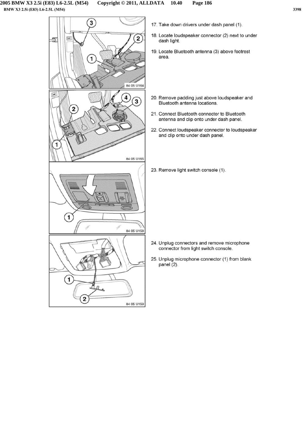 BMW X3 E83 2.5i — Manual de Reparação — diagrama 4