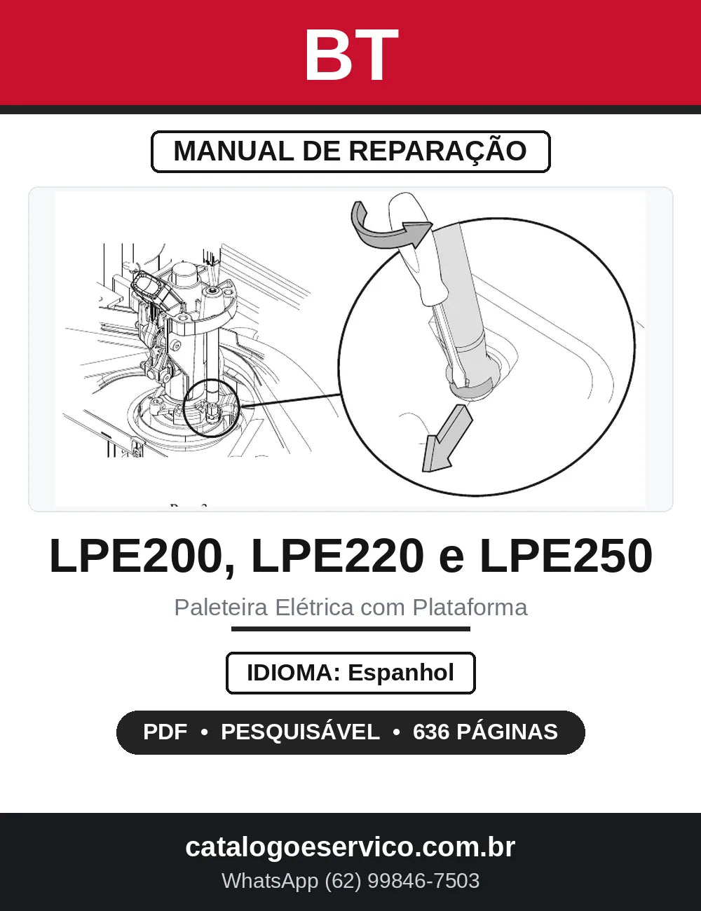 Manual de Reparação BT LPE200 LPE220 LPE250 T 1010 — capa
