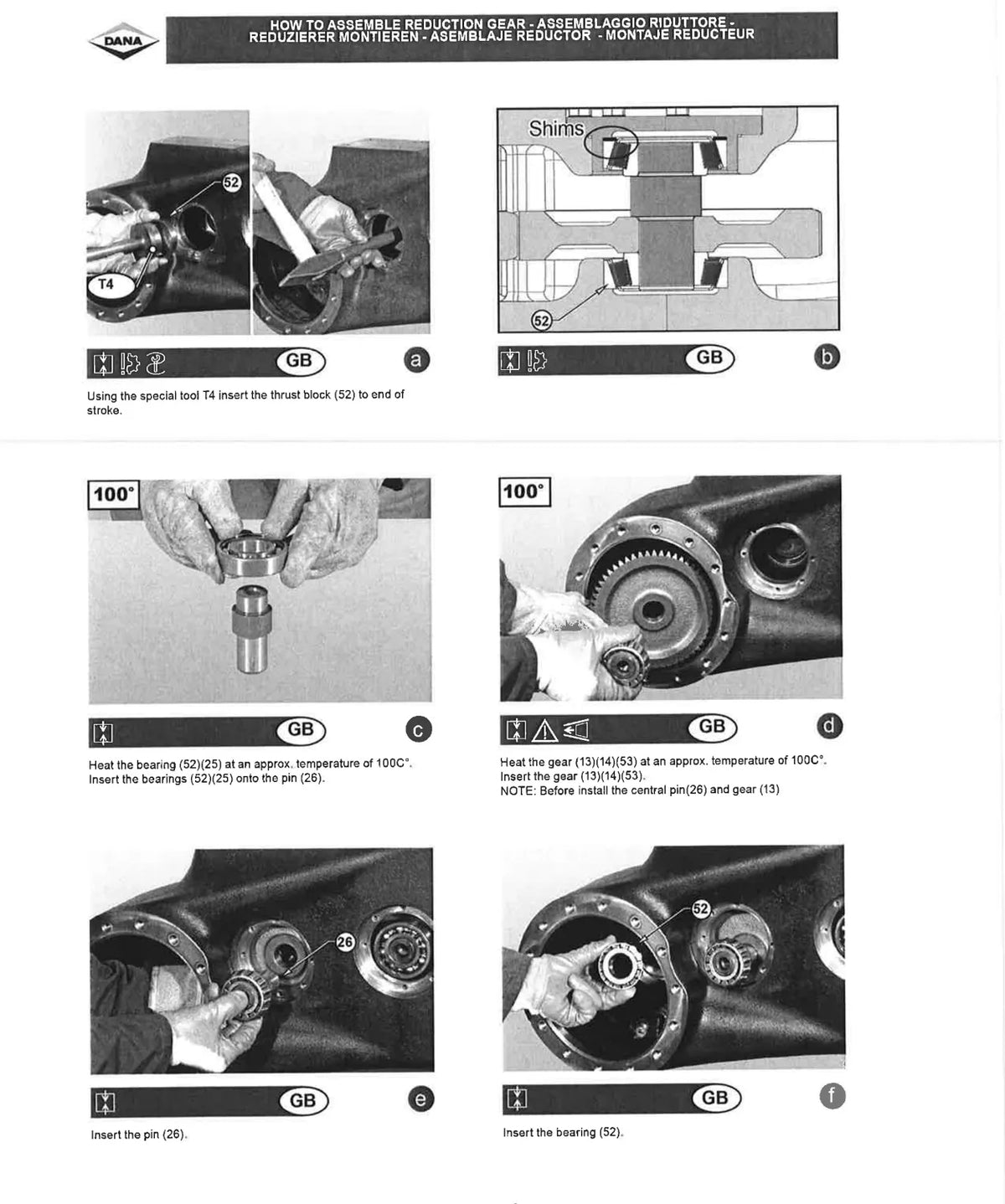 Manual de Reparação Eixo Bogie Dana Spicer Série 151 MO151B20 com Epicicloidal — página 2 do documento