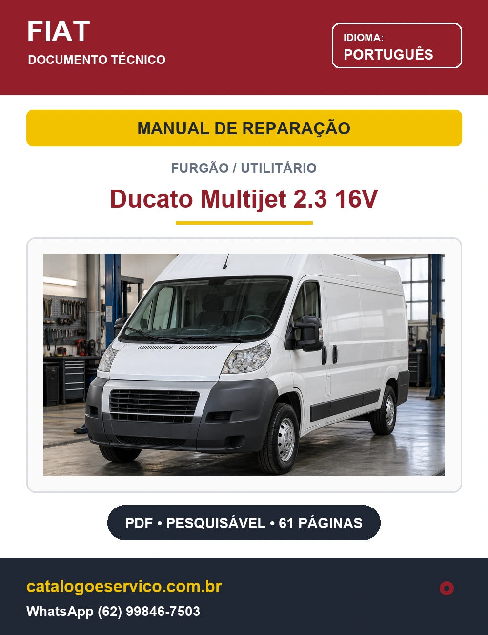 Manual de Reparação Ducato Multijet Economy 2.3 16V (2013+) — capa