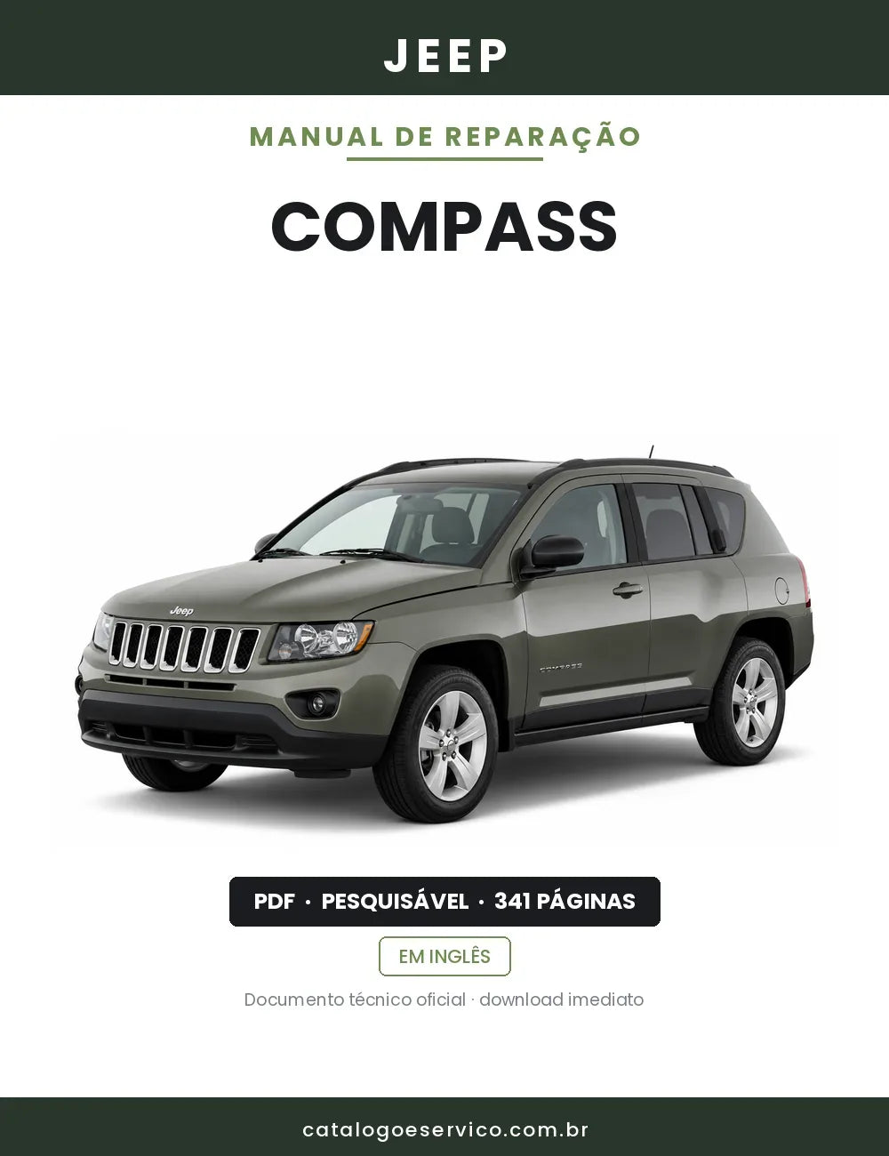 Manual de Reparação Jeep Compass — capa