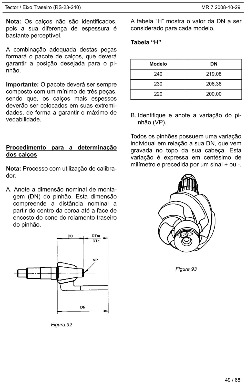 Manual de Reparação Meritor RS-23-240 Dupla Velocidade — Eixo Traseiro Iveco Tector — página 4 do documento