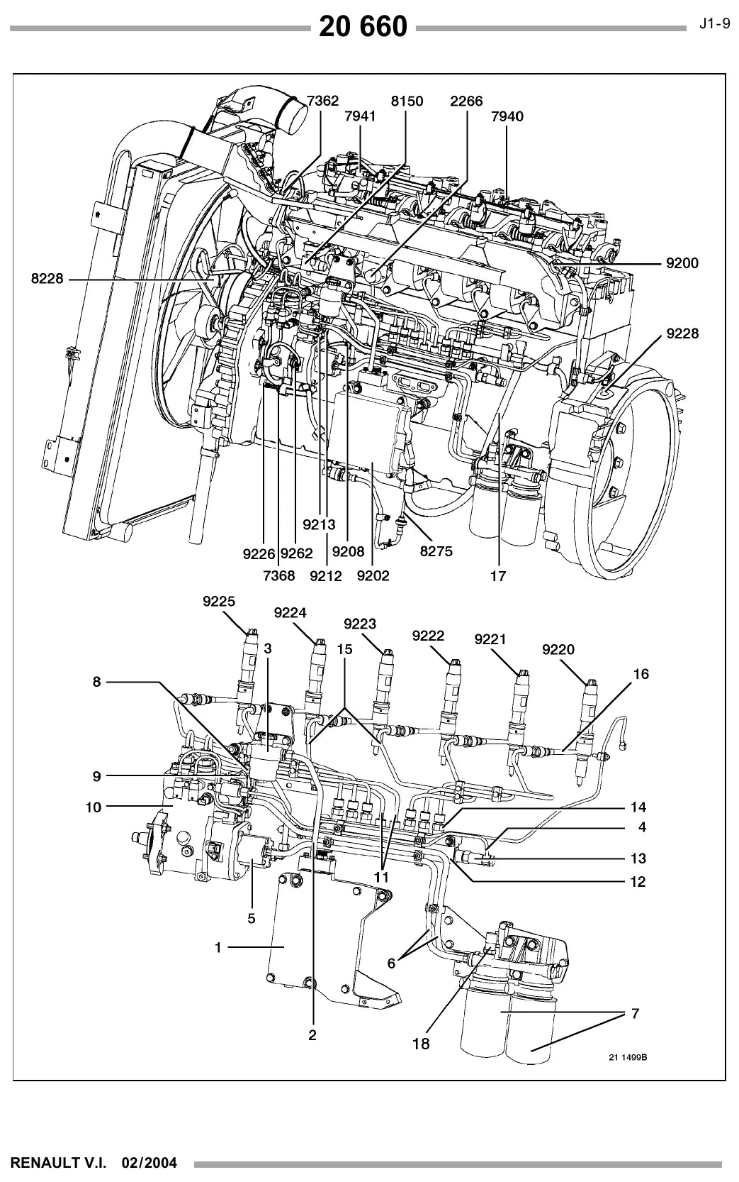 Manual de Reparação Renault Trucks Motor DCi 11 (Kerax e Premium) — amostra 3 de página interna do documento