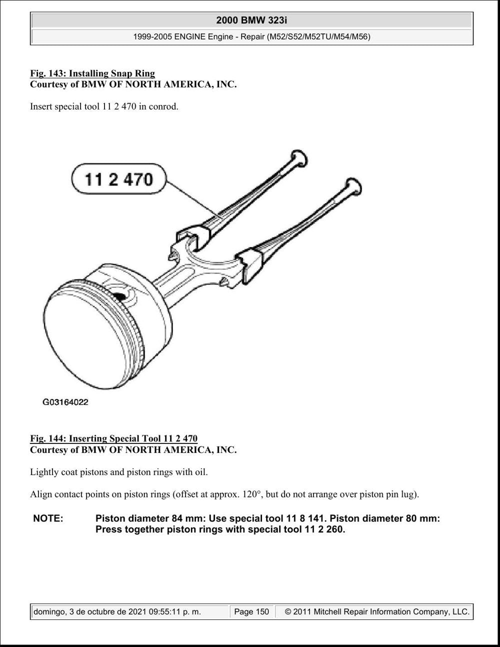 BMW Motores M52 · M54 — Manual de Reparação — diagrama 2